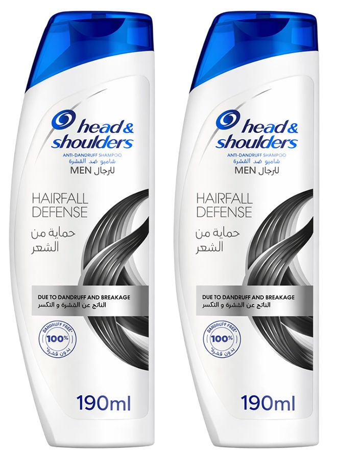 Head & Shoulders Hair fall Defense Shampoo 2x190ml
